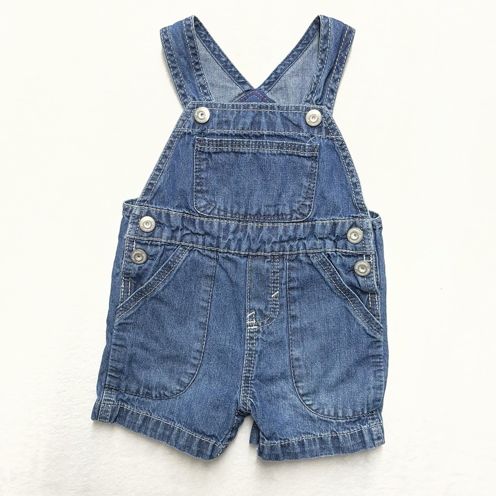 Osh Kosh Genuine Baby Denim Overalls Unisex Baby 6m Casual Jean